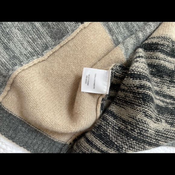 Nordstrom Collection 100% Cashmere Open Cardigan Sweater Grey Size S/M - Picture 7 of 14